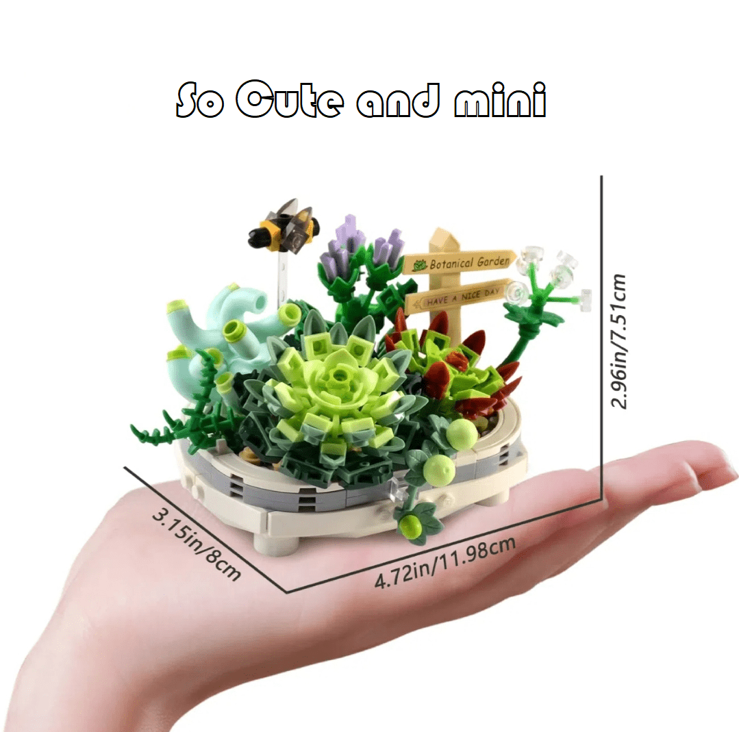 389pcs Pack Creative And Cute Diy Mini Particles Flower Succulent