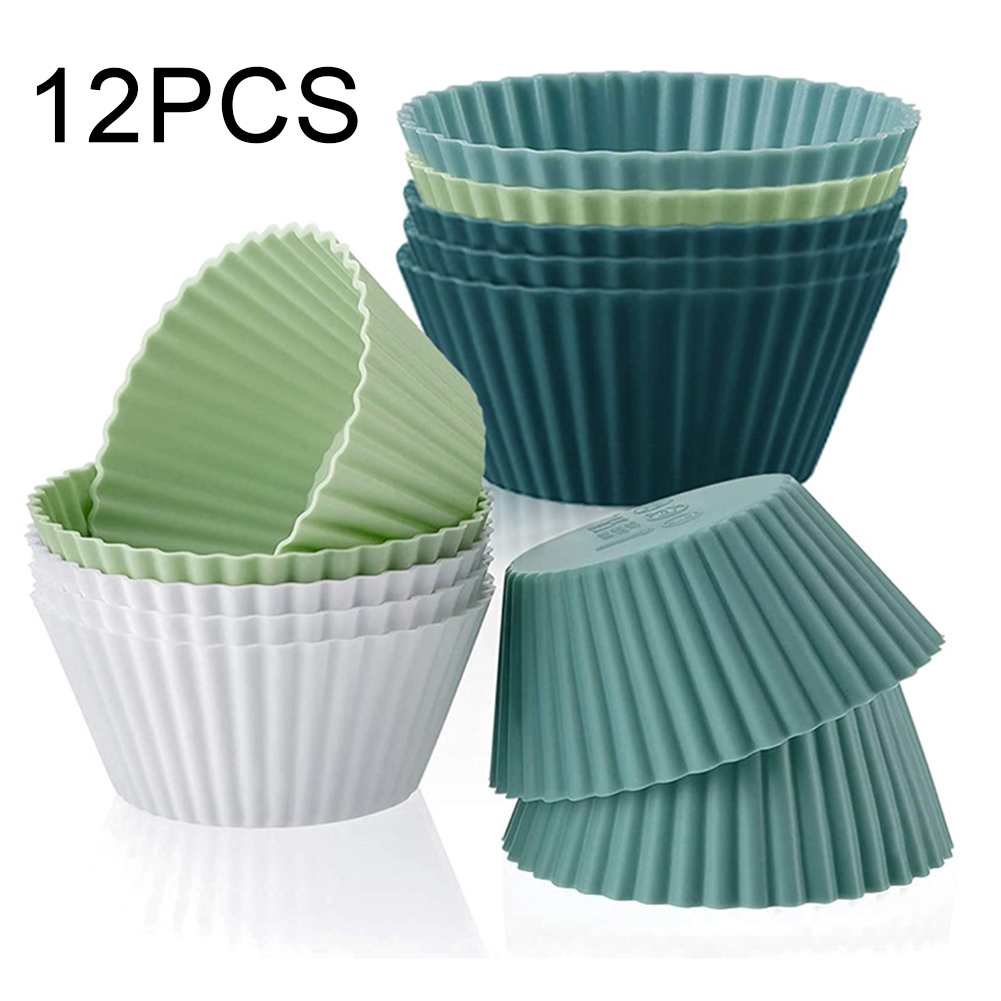  Silicone Cupcake Liners, 24pcs Silicone Baking Cups, Silicone  Muffin Cups, Reusable Silicone Cupcake Molds, for Baking Muffins, Cupcakes  and Candies (Morandi Color): Home & Kitchen