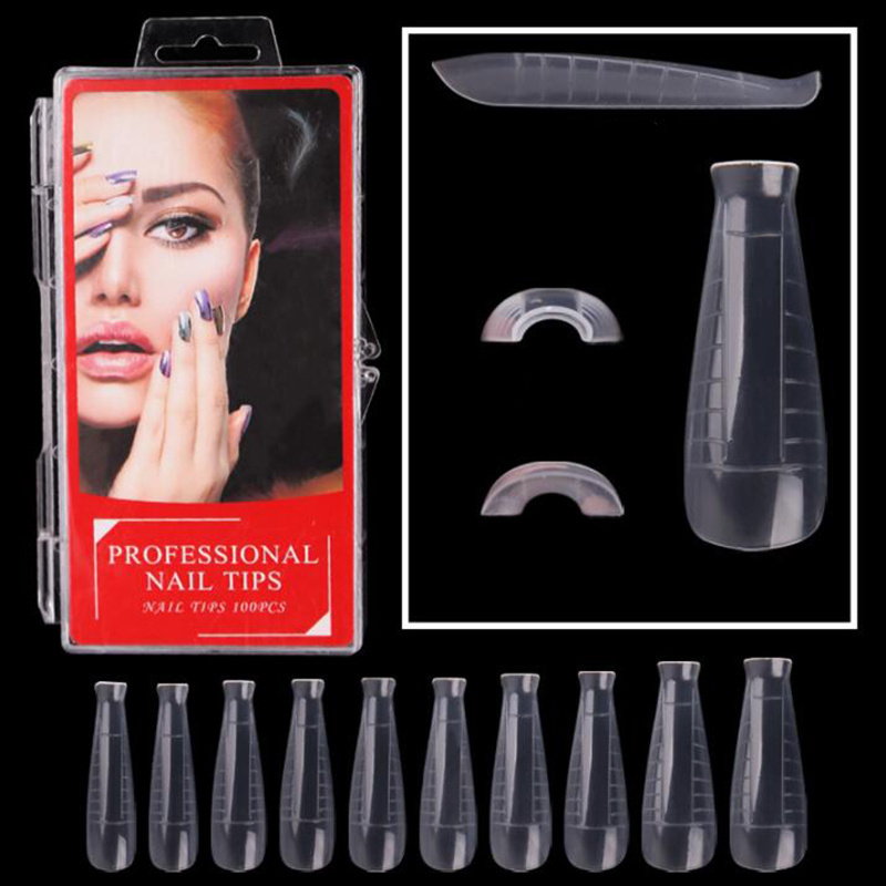 Dual Nail Forms Set T Shape Acrylic Nail Molds Kit Dual - Temu