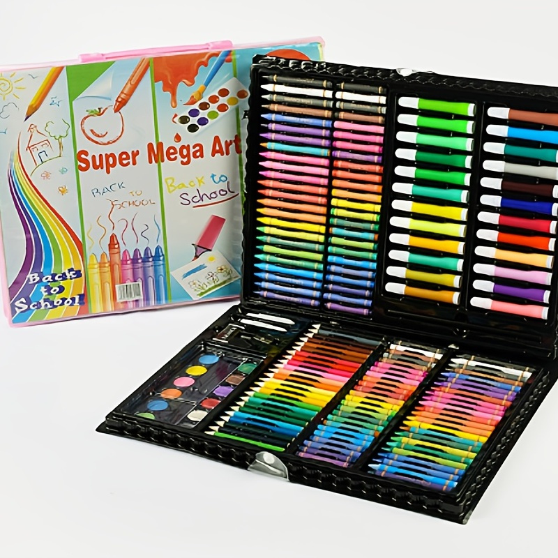 86pcs Kids Colored Pencil Artist Kit Painting Crayon Marker Pen Brush  Drawing Tools Kindergarten Supplies Kids Painting Pens Set