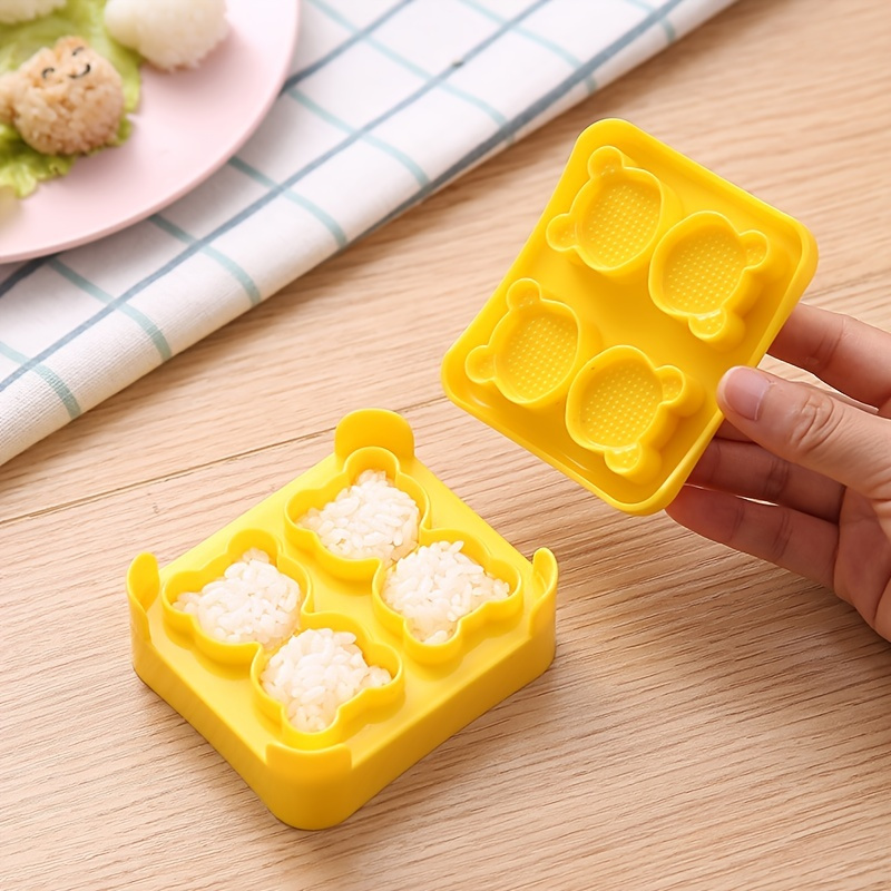 1pc Plastic Sushi Mold, Cute Kitten Shaped Rice Ball Mold, Cartoon Sushi  Mold, Easy To Demold , For Home Kitchen Sushi Shop Camping Picnic, Kitchen  Su