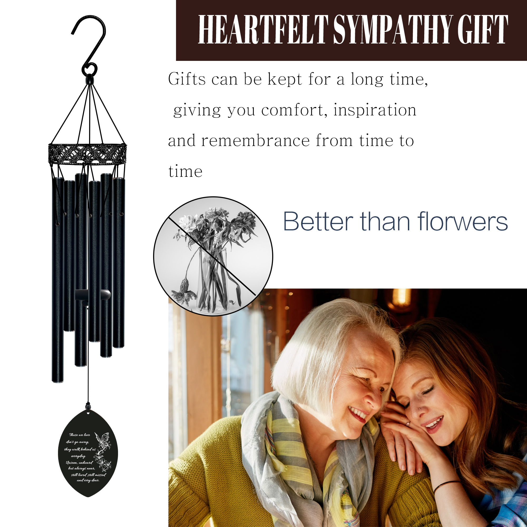 Sympathy Gifts for Loss of Loved One Memorial Windchimes Dad Mom