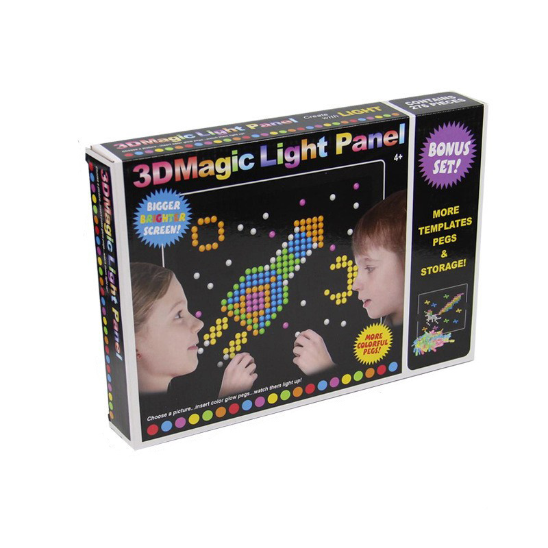 Peg Brite - Tableau lumineux à led inspiré du jeu Magic Light