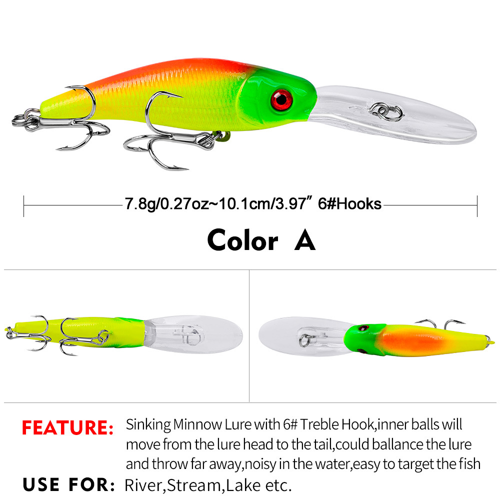 1pc 3D Bionic Minnow Fishing Lure - 18cm/7.09in Artificial Hard Bait with  Treble Hook - Perfect for Catching Big Fish