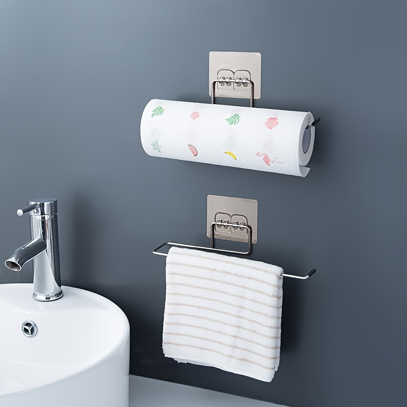 Clearance Wall-Mounted Roll Napkin Holders Iron Hemp Rope Bathroom Paper  Towel Rack Toilet Hanging Towel Dispenser Household Bathroom Accessories