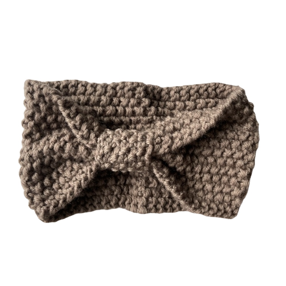 Crochet Bow Ear Warmer Moss Stitch Headband Crochet Adult - Temu