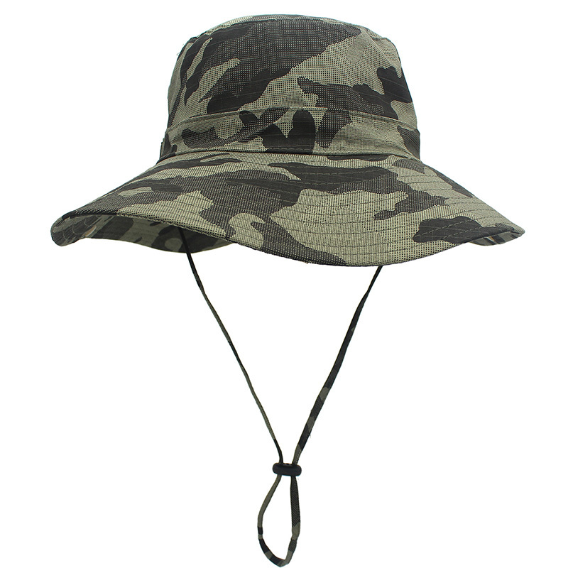 Customized Logo Pattern Camouflage Bucket Fishing Hat - Temu