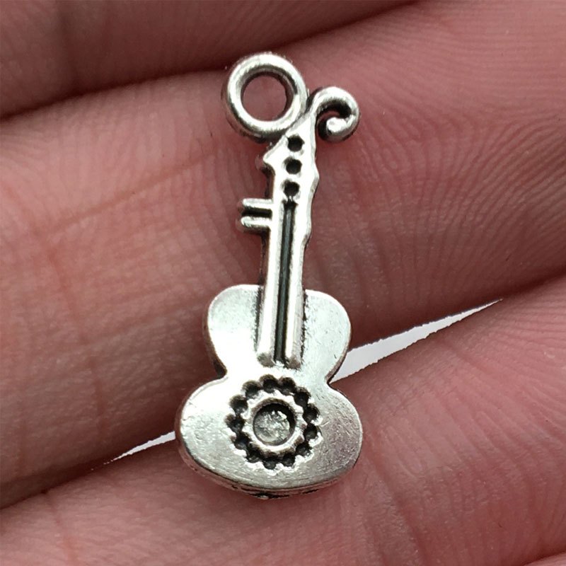 Play Charms with Spiral Hand, Antique Silver (10)-B6039-BULK