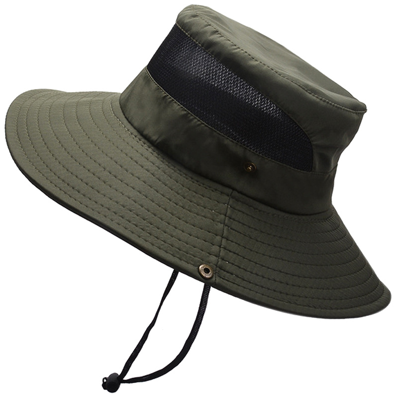 Fishing Hat Wide Brim, Sun Cap with Neck Flap and Face Mask for Women Men,  Sun Protection Hat UPF 50, Sun Hat Beach Hat Bucket Hats for Men (Army  Green) at