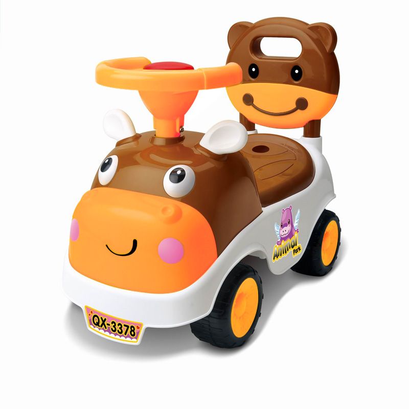 Kids Scooter Toddler With Music For Ages 0 3 Years Cartoon Car Four Wheel  Toy Car For Boys And Girls Baby Bb Whistle | Free Shipping For New Users |  Temu