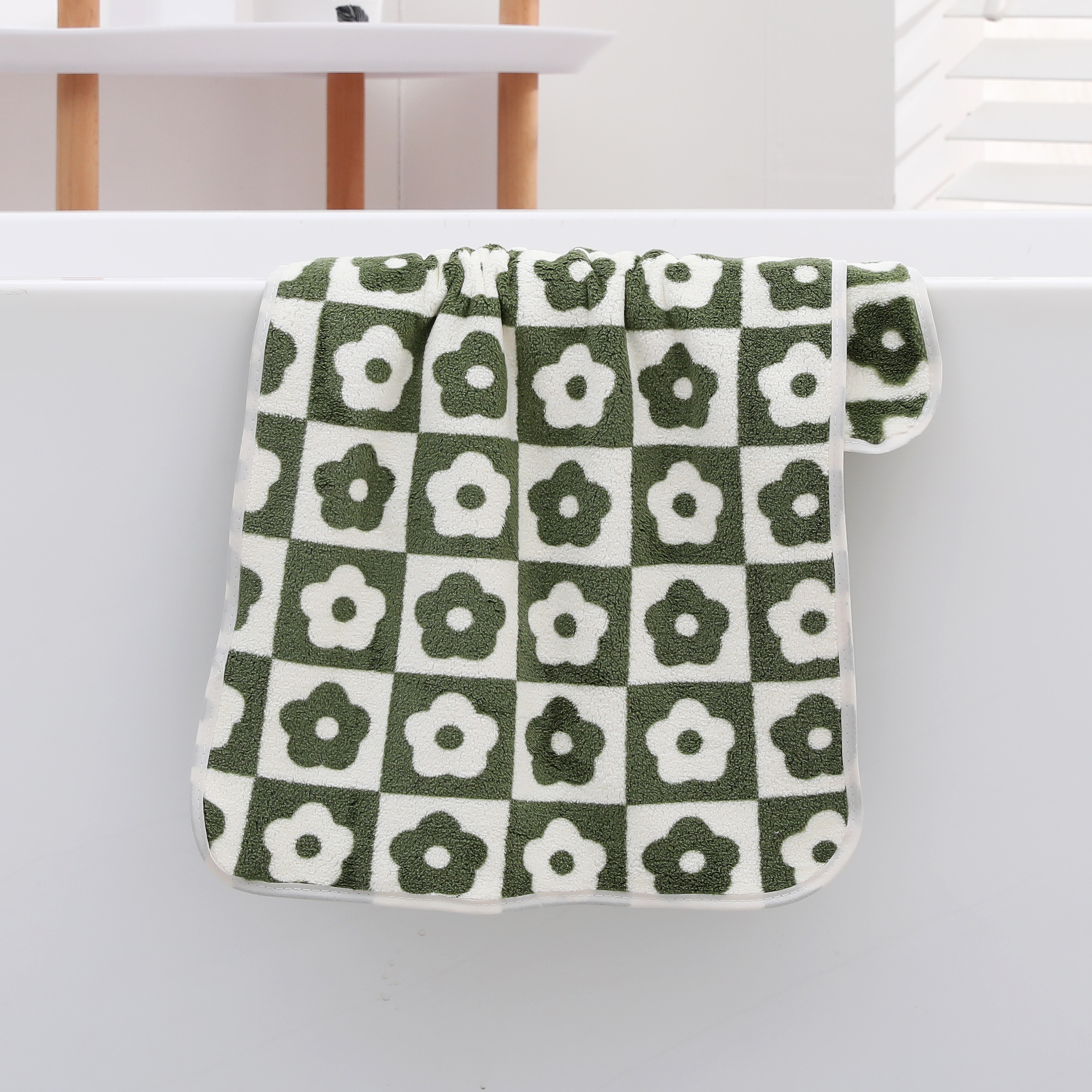 Flower Pattern Towel Set Soft Hand Towel Bath - Temu