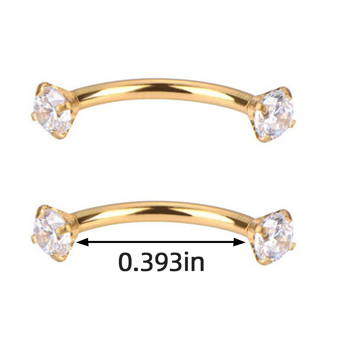 Curved barbell nipple on sale jewelry