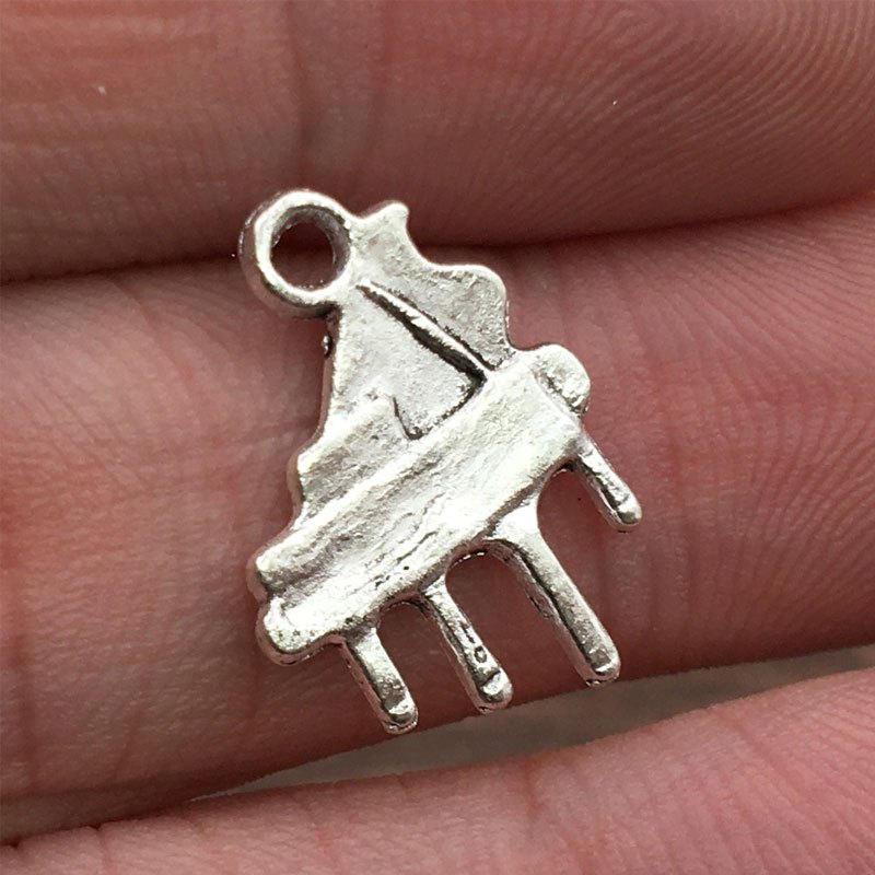 Zinc Alloy Charms Creative Shaped Antique Silver Color - Temu