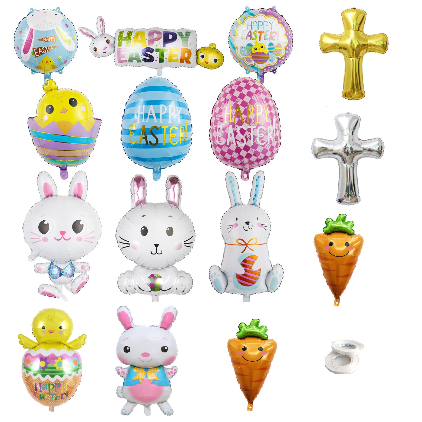 Acheter Ballons en aluminium de lapin de dessin animé, lapin de la Jungle,  animaux de la forêt, Ballon à hélium
