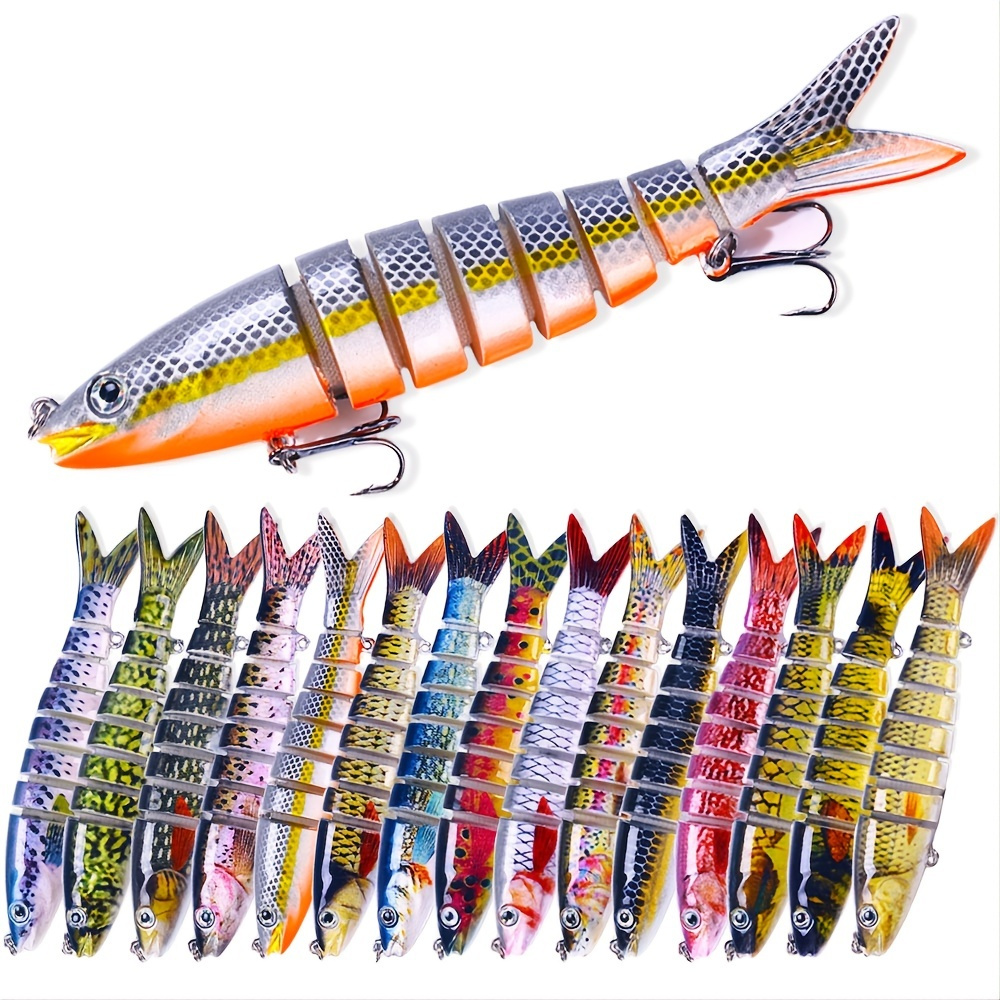 15pcs Premium Simulated Fishing Lure Bait Set - Perfect for Outdoor Fishing  - 5.27in 18g - Lifelike Design for Increased Catch Rates