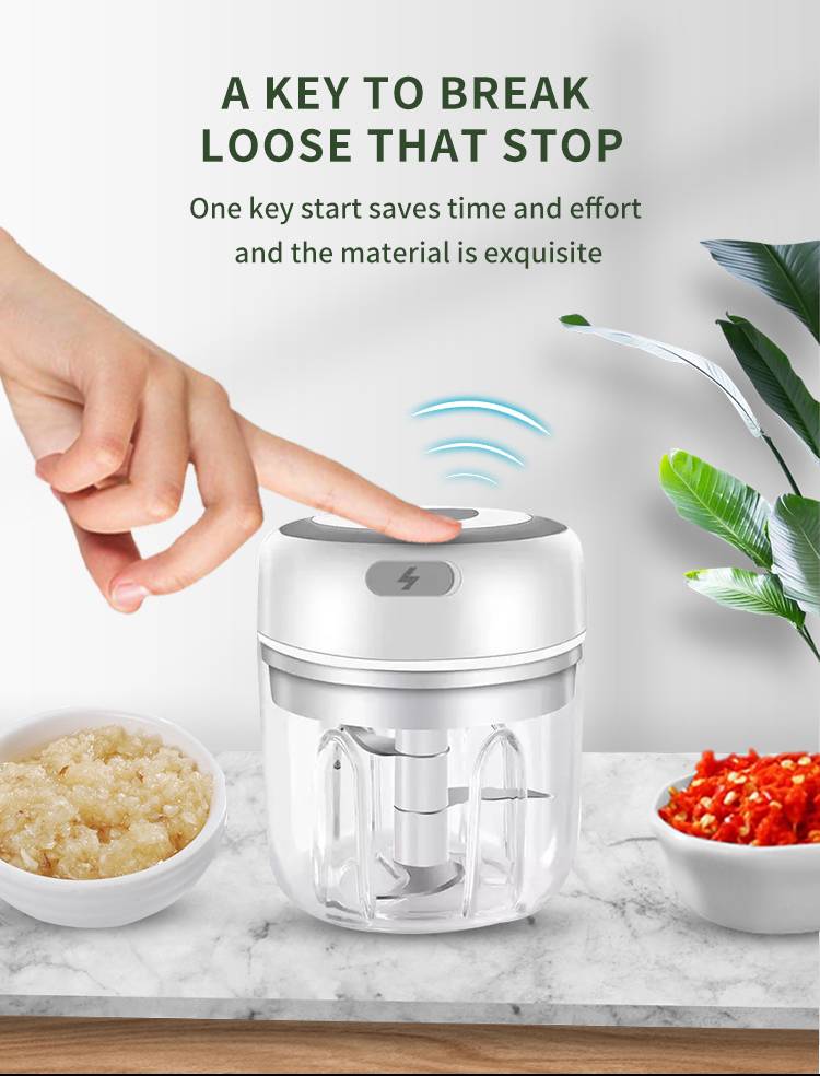 wireless mini electric garlic masher effortlessly mash and chop garlic for delicious meals details 2