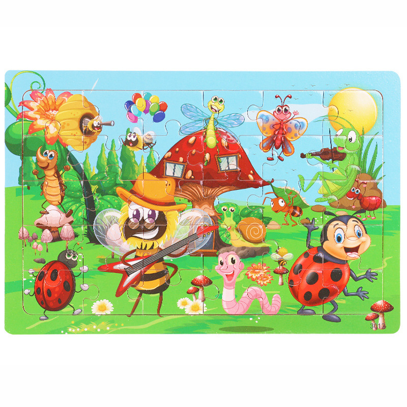 Jigsaw Puzzles Games for Kids 100 Pcs Ocean Animals, Bugs