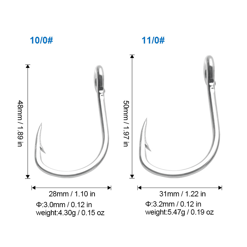 Saltwater 2 0 Fishing Hooks Extra Strong 420 Stainless Steel Hook For Shark  And Alligator Drop Delivery For Sports And Outdoors From Bdehome, $12.98