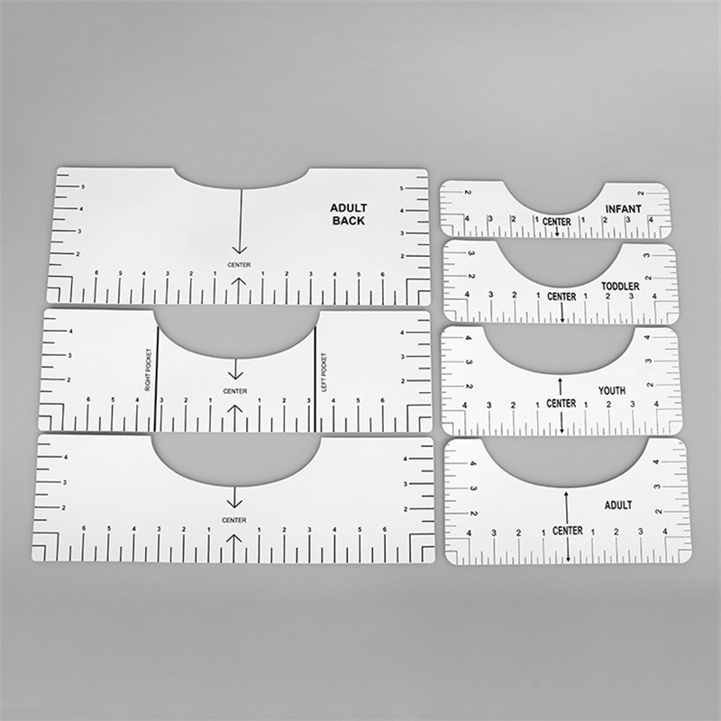 T-Shirt Alignment Ruler Tool T Shirt Ruler Guide T-shirt Vinyl Guide Tee  Ruler Guide for Applying Vinyl and Sublimation Designs Centering Tool HTV  Alignment