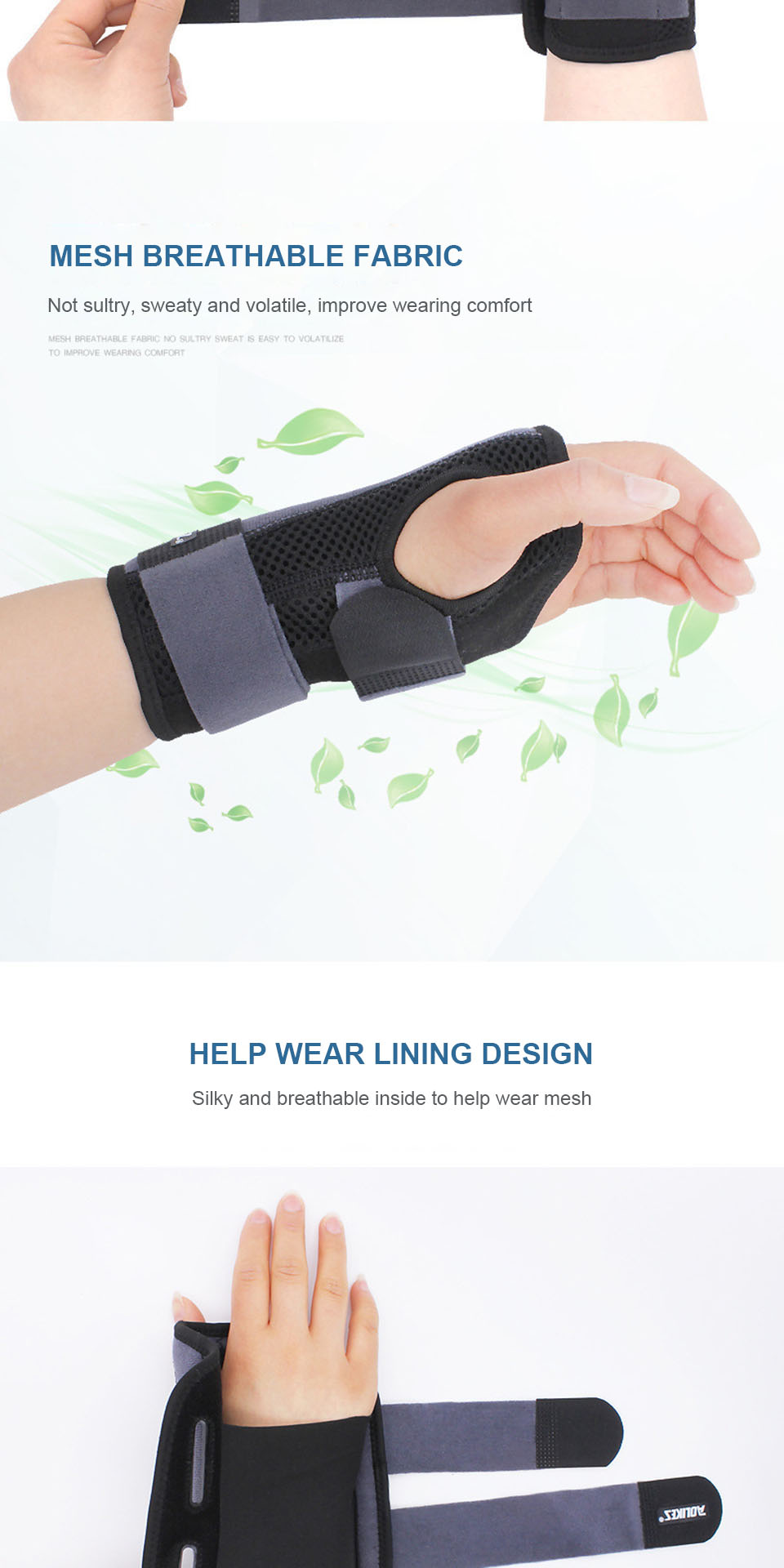 Aolikes Adjustable Wrist Fitted Stabilizer Splint Carpal Temu Australia