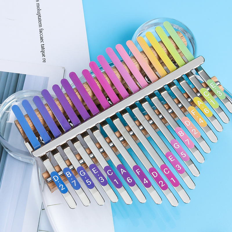 Learn Play Kalimba Thumb Piano Easily Colorful Note Temu