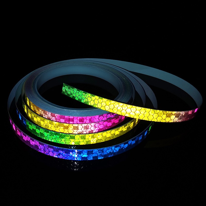 8M Yellow Reflective Tape Fluorescent Bike Bicycle Car Safety Reflective  Sticker