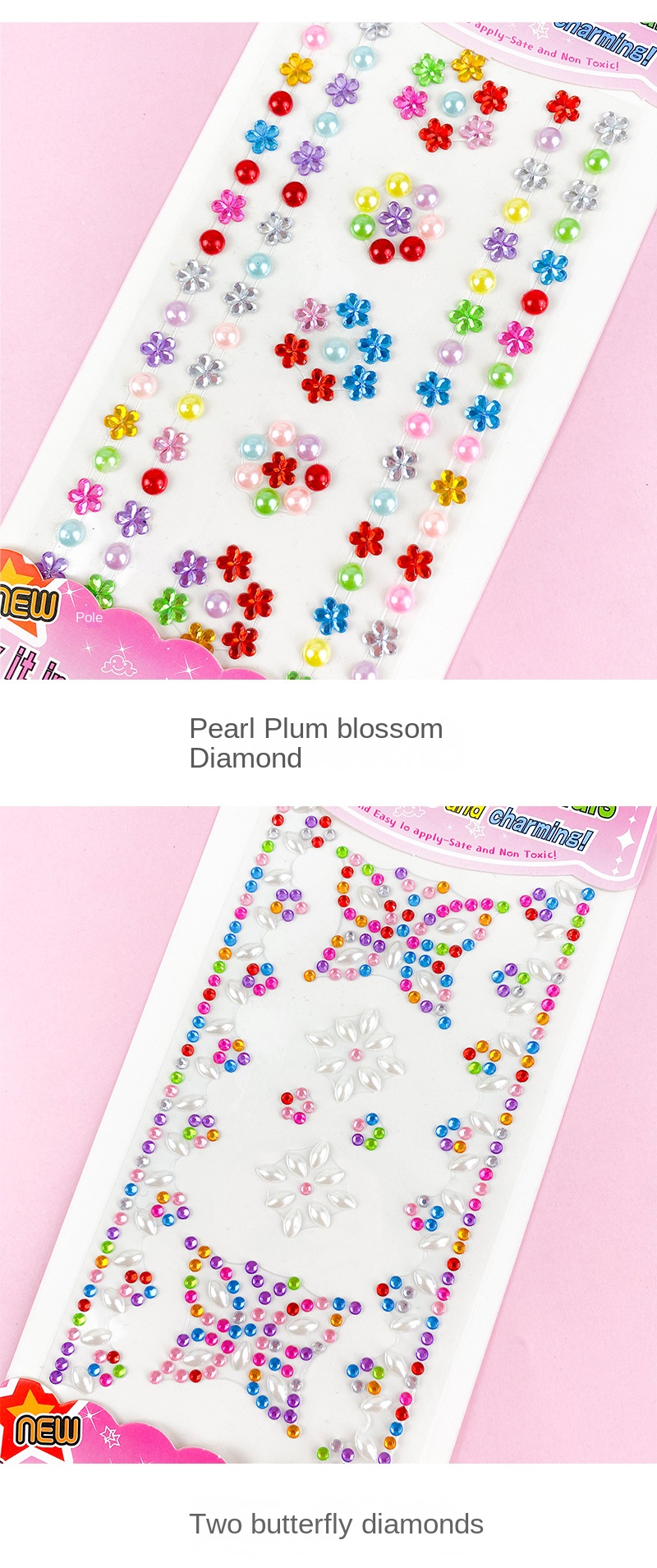 Diikamiiok 3d Artificial Diamond Stickers Acrylic Crystal - Temu