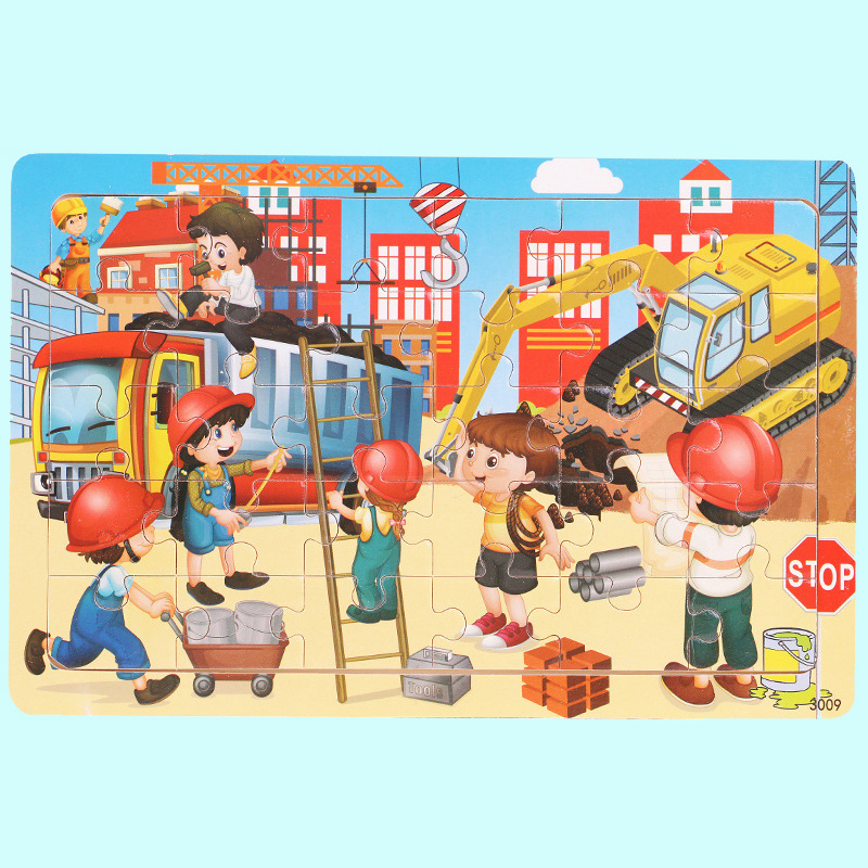 Puzzle en bois pour enfants, jouets de développement précoce pour les  enfants de 1 à 5 ans, chaque puzzle contient 4 à 5 pièces - coccinelle,  voiture, abeille, excavatrice, papillon, tortue, ours en peluche - Temu  France