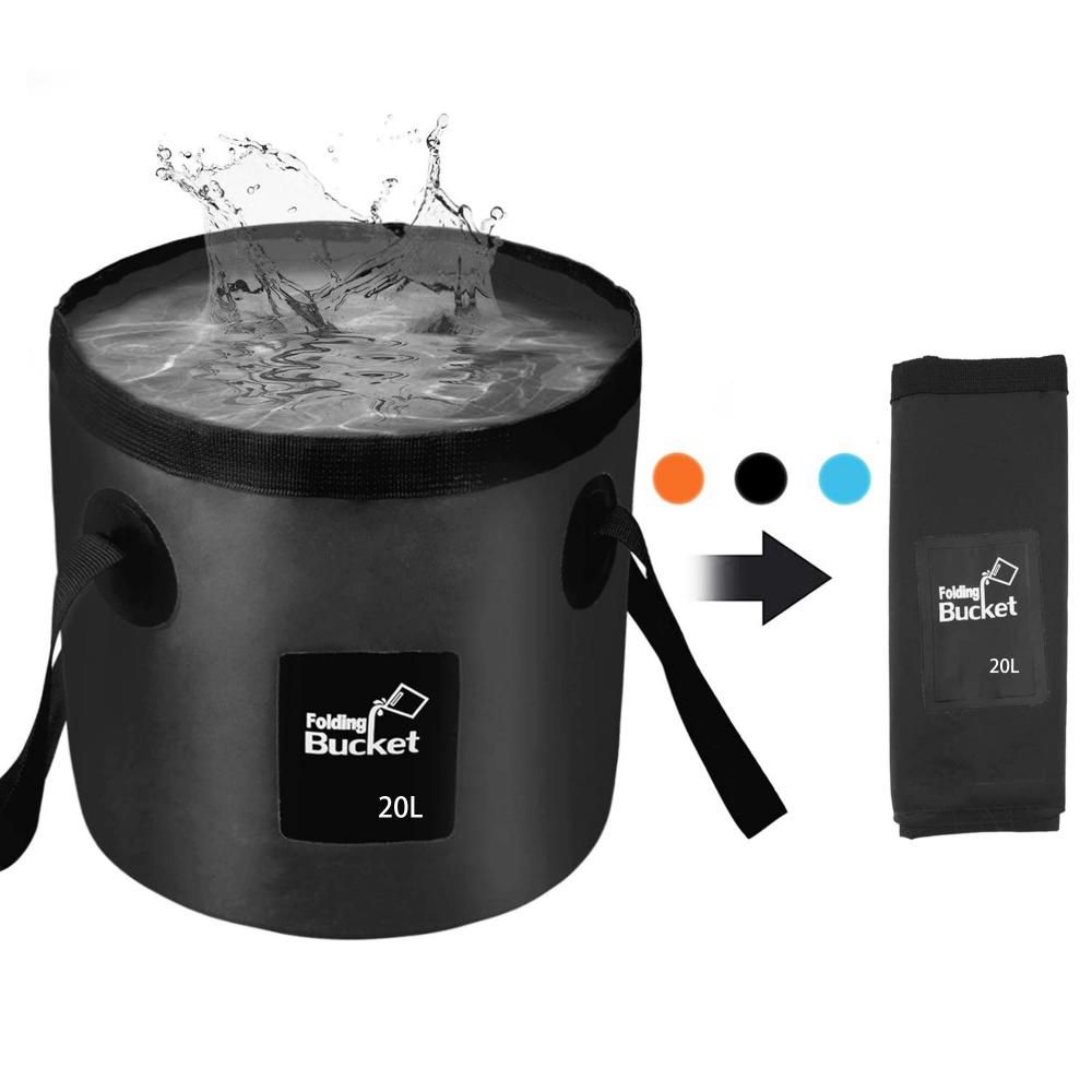 Collapsible Bucket with Handle Collapsible Sink Camping 5 Gallon Folding