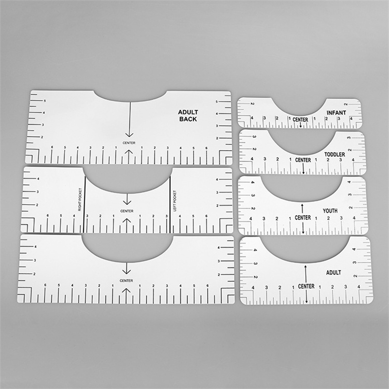 4pcs T-shirt Ruler Guide For Vinyl Alignment T Shirt Ruler To Center  Designs T-shirt