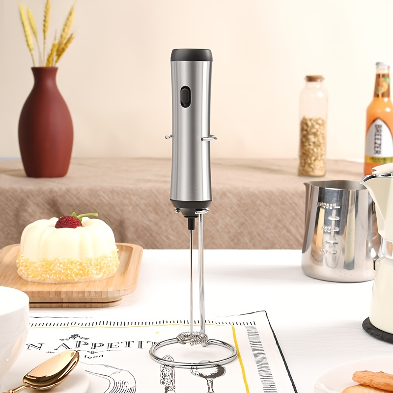 Upgraded Mini Portable Handheld Milk Frother For Coffee And Other Beverages  - Battery Operated Stirrer And Mixer For Frappuccinos, Lattes, Milk And  Matcha - Great For Brewing On The Go! - Temu