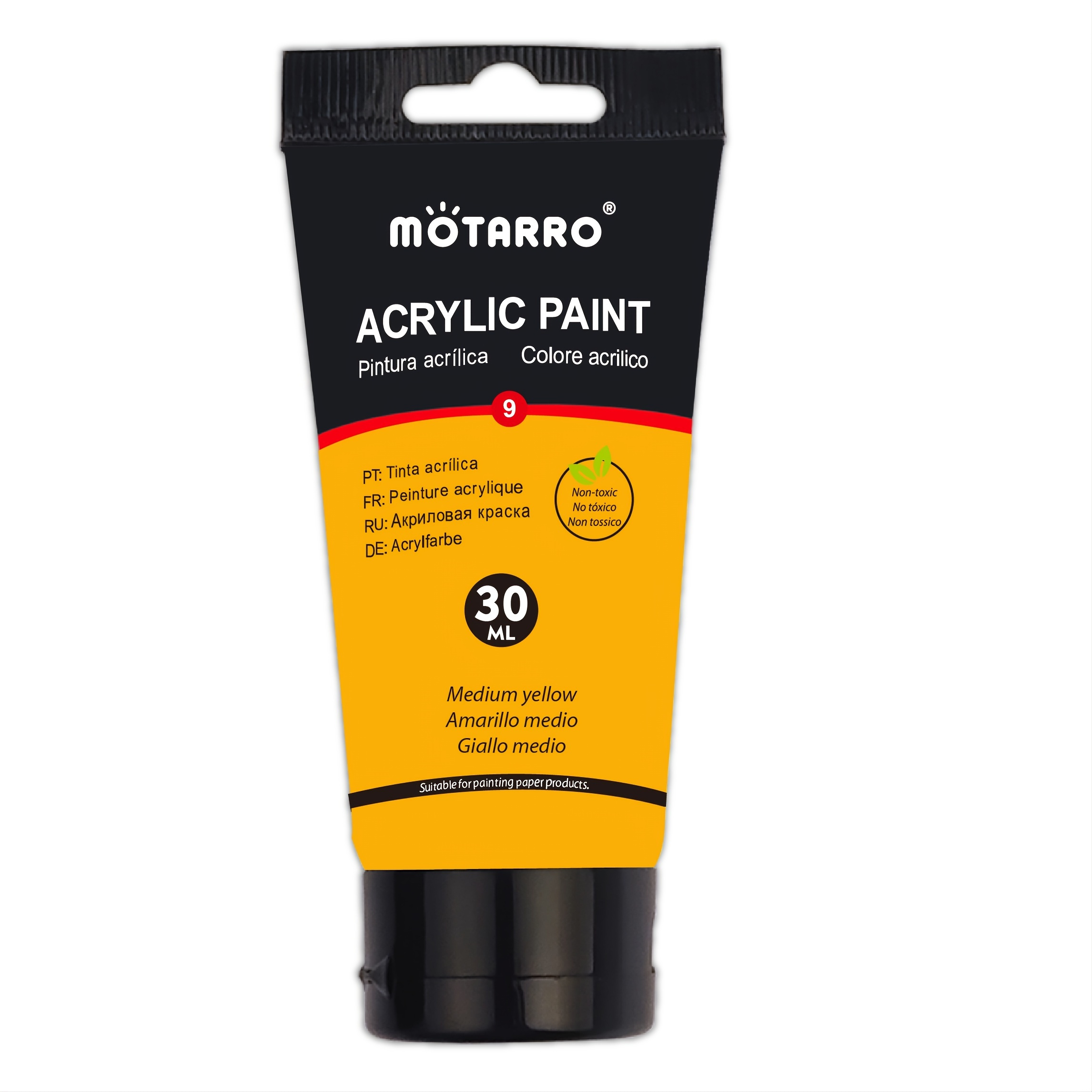 Yellow Acrylic Paint In Tube For Art Beginners Hobby - Temu