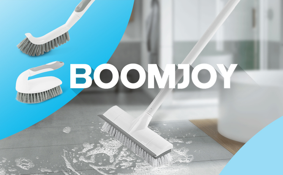 Boomjoy Floor Scrub Brush Long Handle
