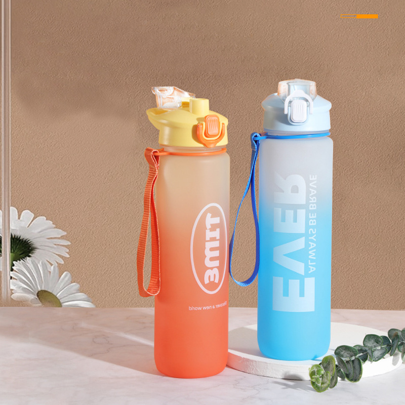 Portable Sports Water Bottle Large Capacity Pvc Free - Temu