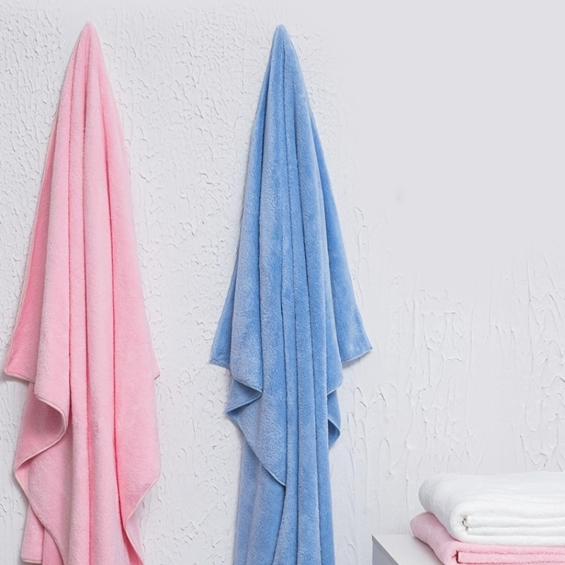 1pc Oversized Bath Sheet Towels For Bathroom, Hotel, Spa, Pool, College Dorm, Super Soft, Quick
