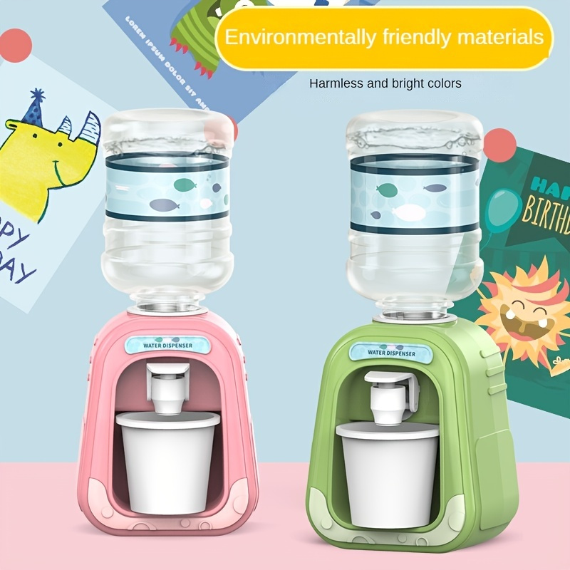 Cute Mini Drink Water Dispenser Kitchen for Child Game Simulation Play  House Toy