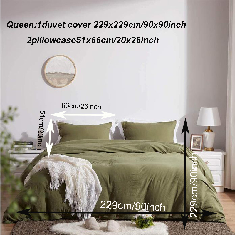 Great Choice Products Olive Green Comforter Set - 3Pcs (1