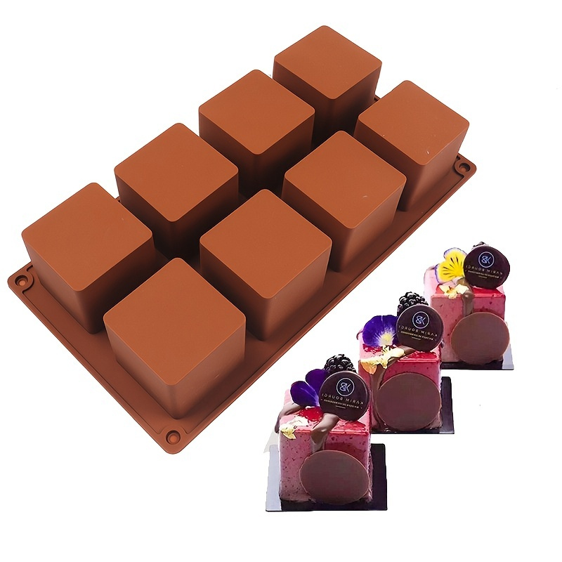 28 groove square cake mousse mold silicone Chocolate Mold L2135 - Silicone  Molds Wholesale & Retail - Fondant, Soap, Candy, DIY Cake Molds