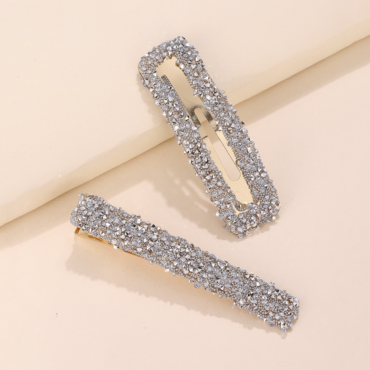 Set Of 2 Square Hair Clips
