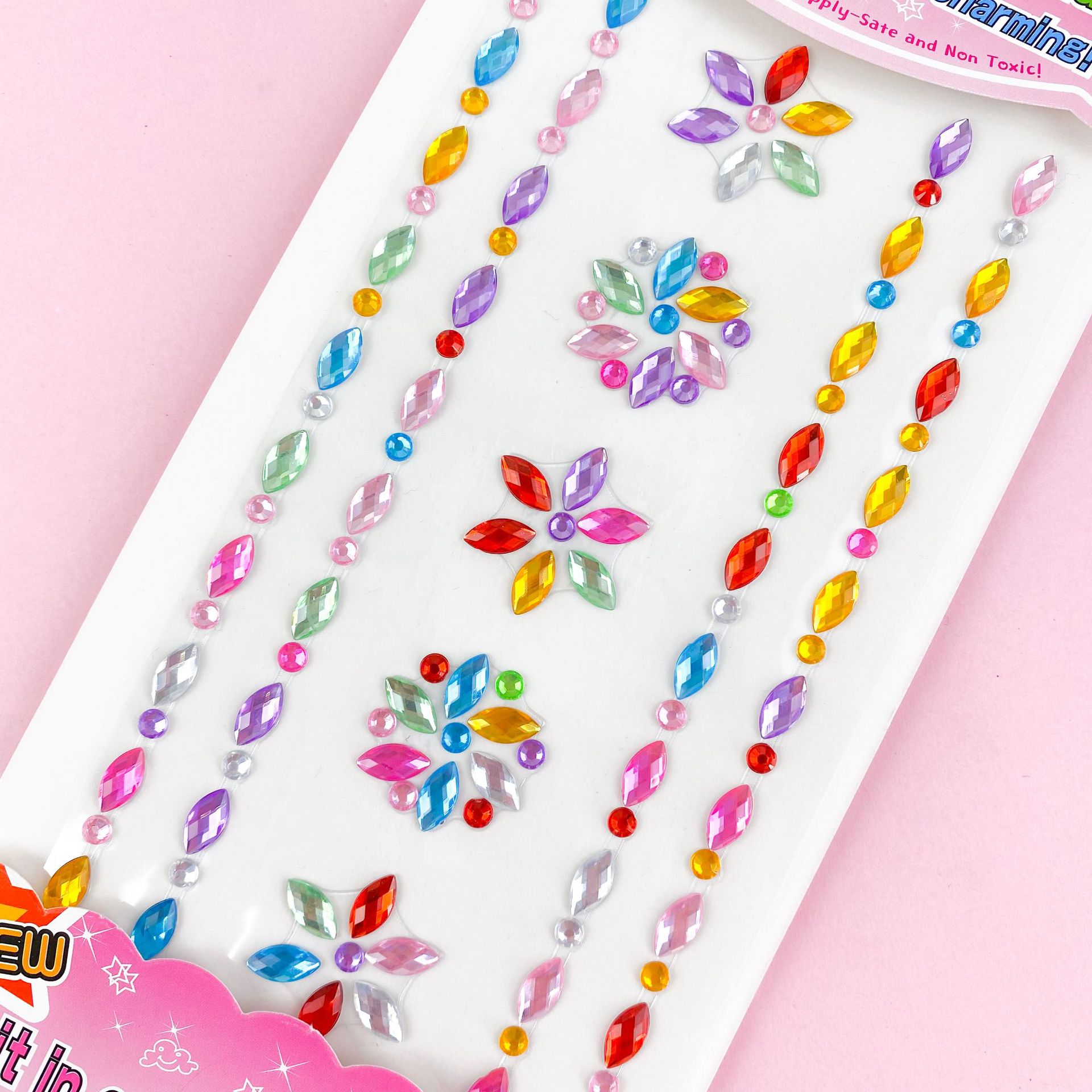 Crystal Diamond 3D Stickers Decorative Stationery Craft Stickers