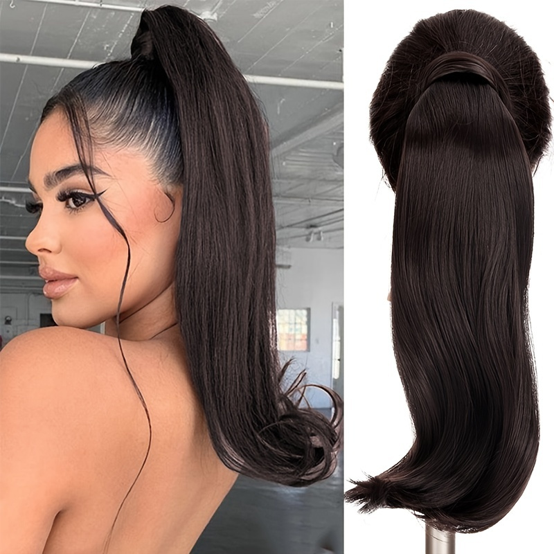 Strap Type Slightly Raised Ponytail Ponytail Wig Tail Up Velcro