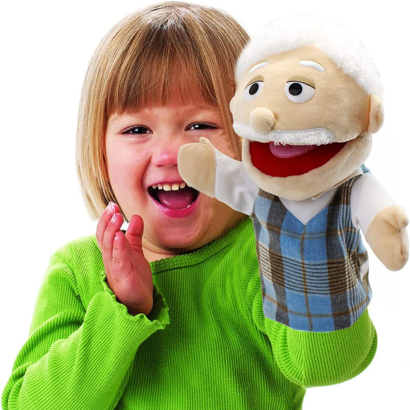 CreepyParty Lot de 5 marionnettes à main en peluche douce pour enfants et  bébés