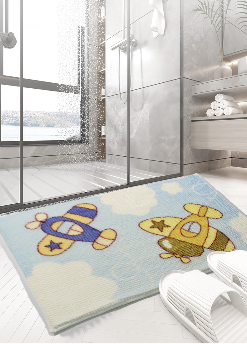 Bathtub and Shower Mat, Non Slip, Machine Washable, Woven Design