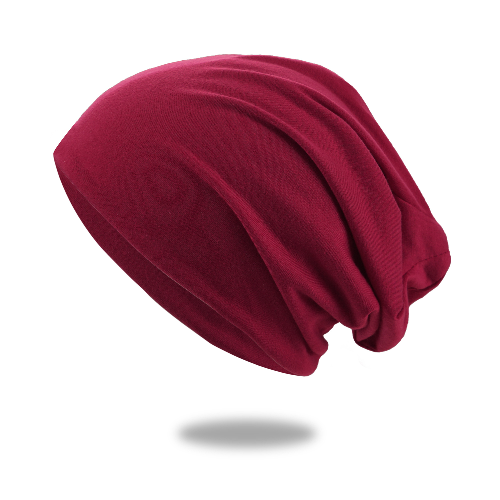 Syhood 18 Pieces Thin Knit Slouchy Cap Hip-hop Sleep Cap Stretchy Baggy Beanie Hat Dwarf Hat for Women Men, 18 Colors