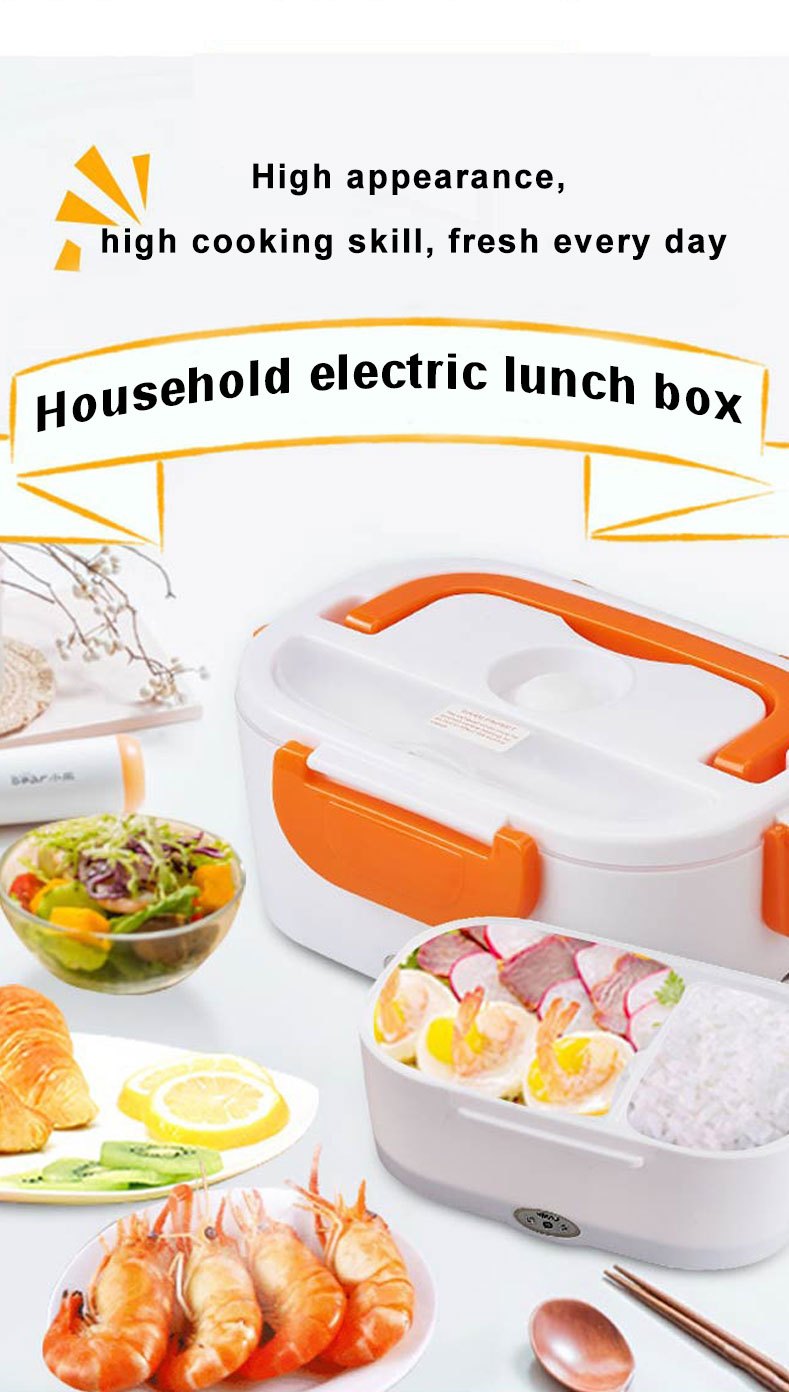 Household Electric Lunch Box Food Warmer Upgraded Home Portable