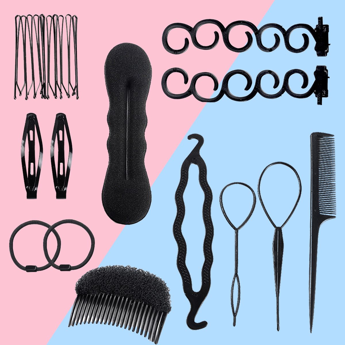Hair Sponge Inserts Tool Simple Hair Tools Pads Hair Styling Kit For Diy  Hairstyle Set Hairpin Hair Tie Hairclip Hair Accessories - Clothing, Shoes  & Jewelry - Temu
