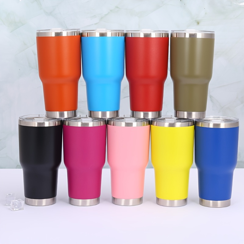 Case of 25pcs/48pcs 12OZ Tumbler stainless Steel Coffee Mug Double Wall  Vacuum Insulated Tea Cup With Lid Travel Mugs Lovely Kids Cups For Milk