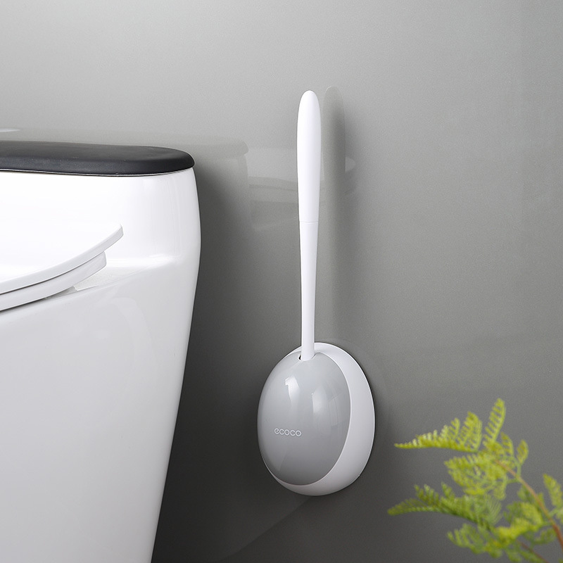 Wall-mounted Silicone Toilet Brush - No Dead Corners, Effortless Toilet  Cleaning! - Temu