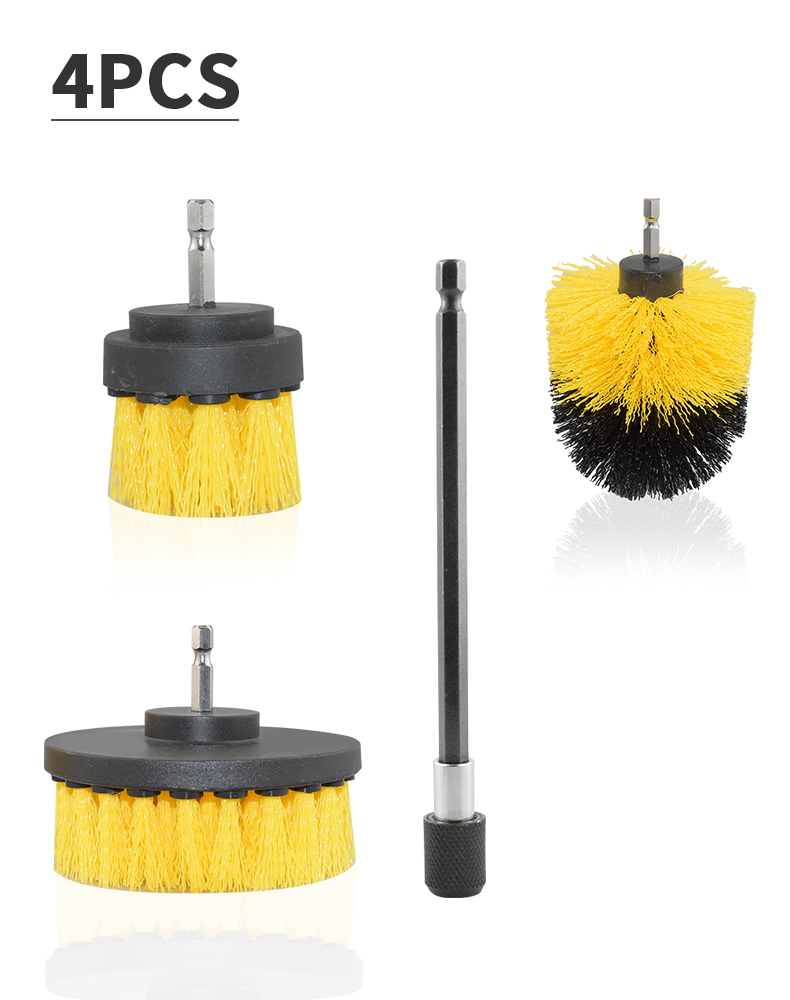 Electric Drill Brush Scrubber Set, Cleaning Brush Detailing Brush, Auto  Tires Cleaning Tools For Bathroom Tile Kitchen - Temu