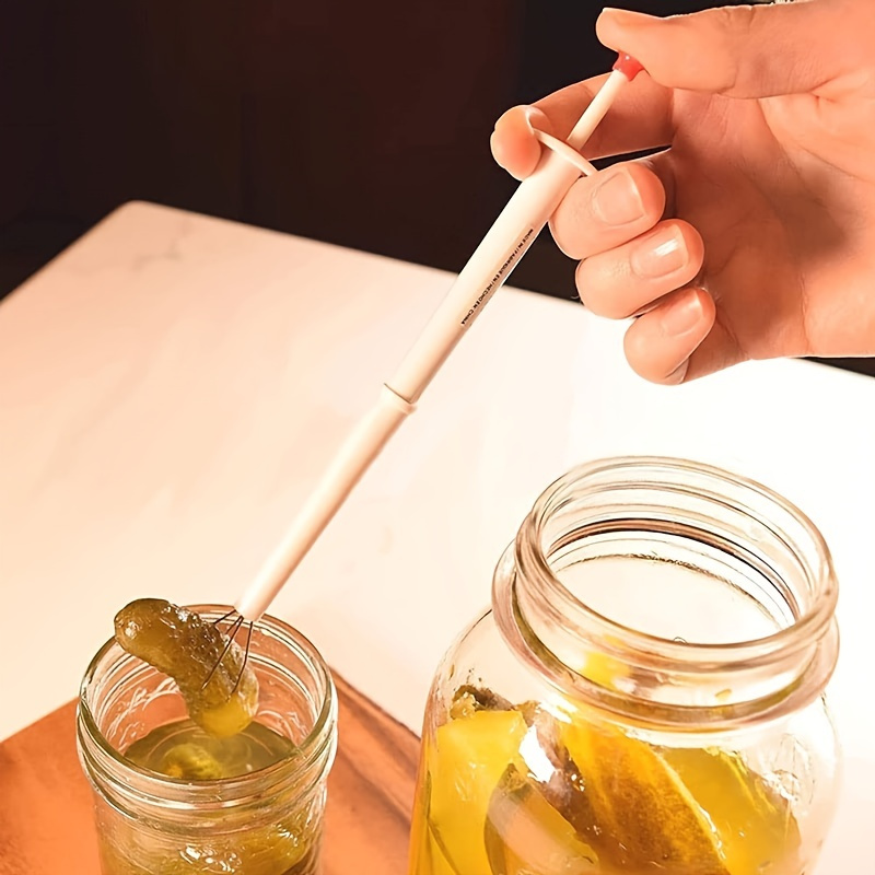 Mini Pickle Picker Tongs Clamp Hand Food Grabbing Tools For Serving